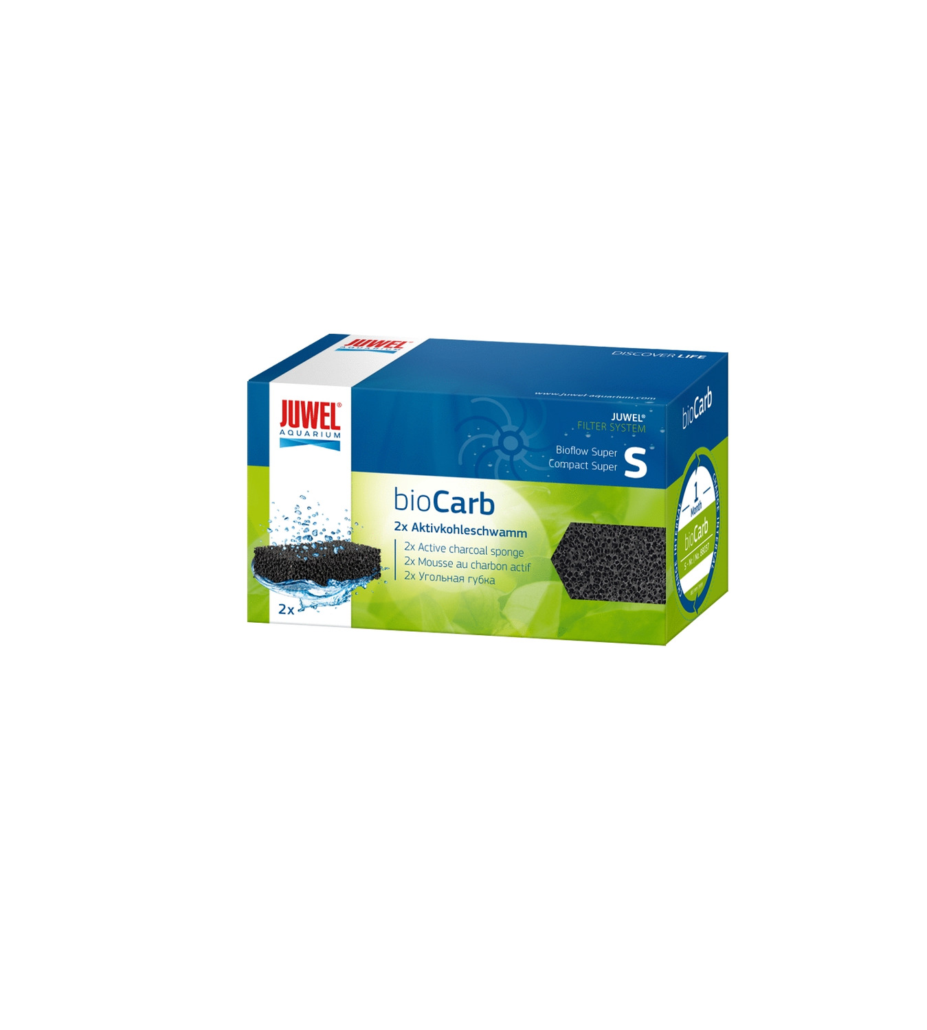 Juwel Biocarb S Super - Filtermateriaal - 10x7x5 cm 2 stuks