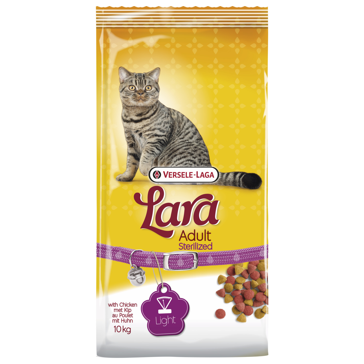Lara Adult Sterilized Kip&Eend - Kattenvoer - 10 kg