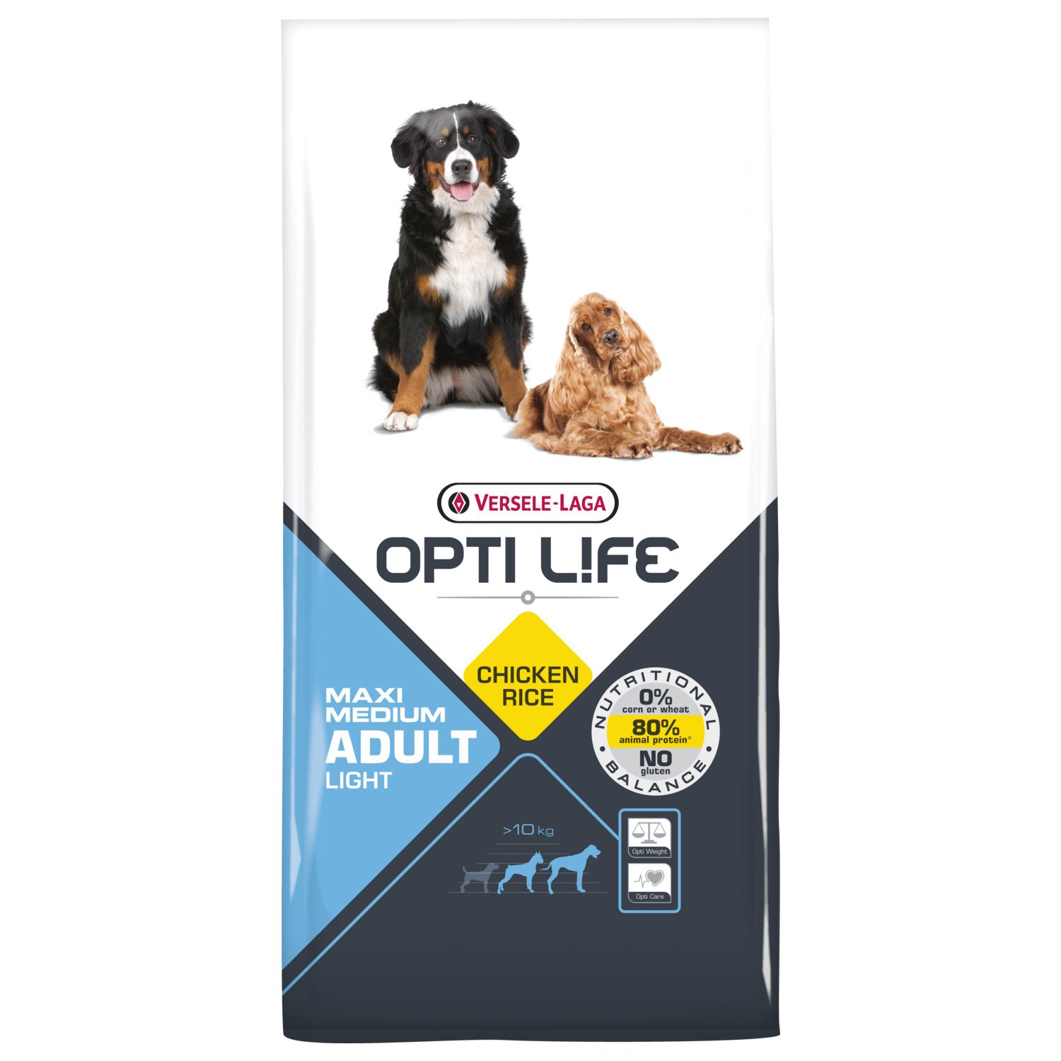 Opti Life Adult Light Medium-Maxi - Hondenvoer - 12.5 kg