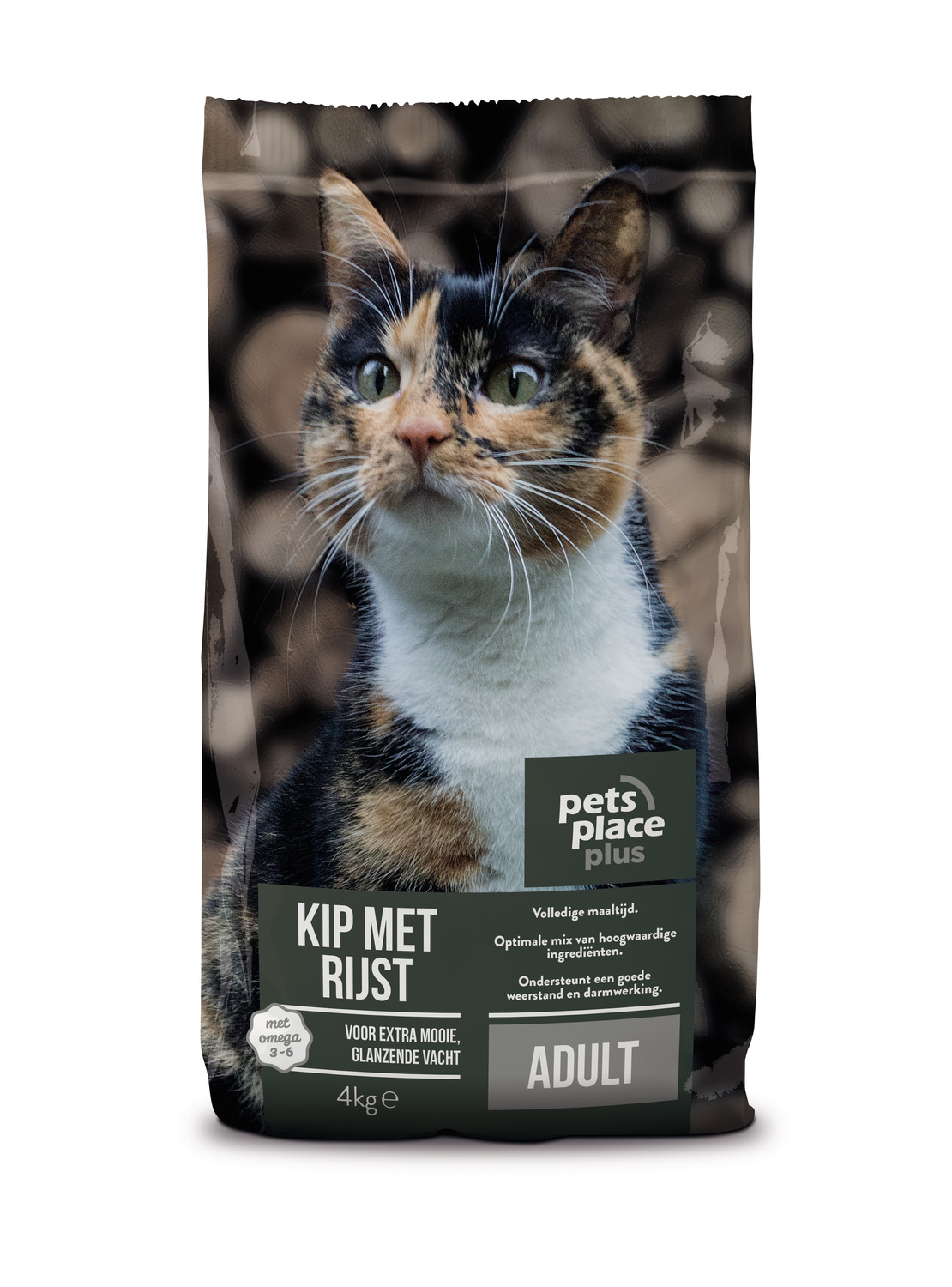 Pets Place Plus Kat Adults Kip&Rijst - Kattenvoer - 4 kg