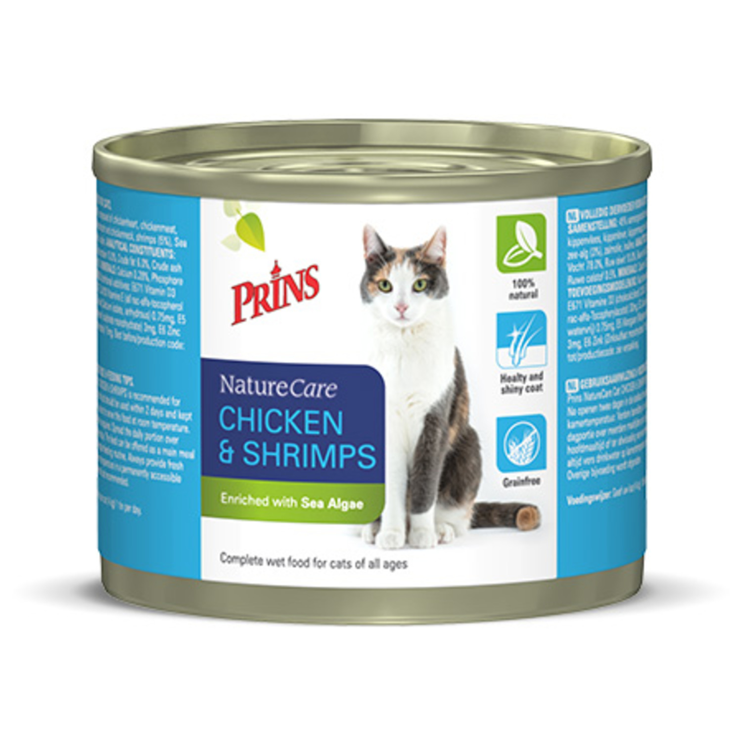 Prins Naturecare Cat 200 g - Kattenvoer - Kip&Garnaal