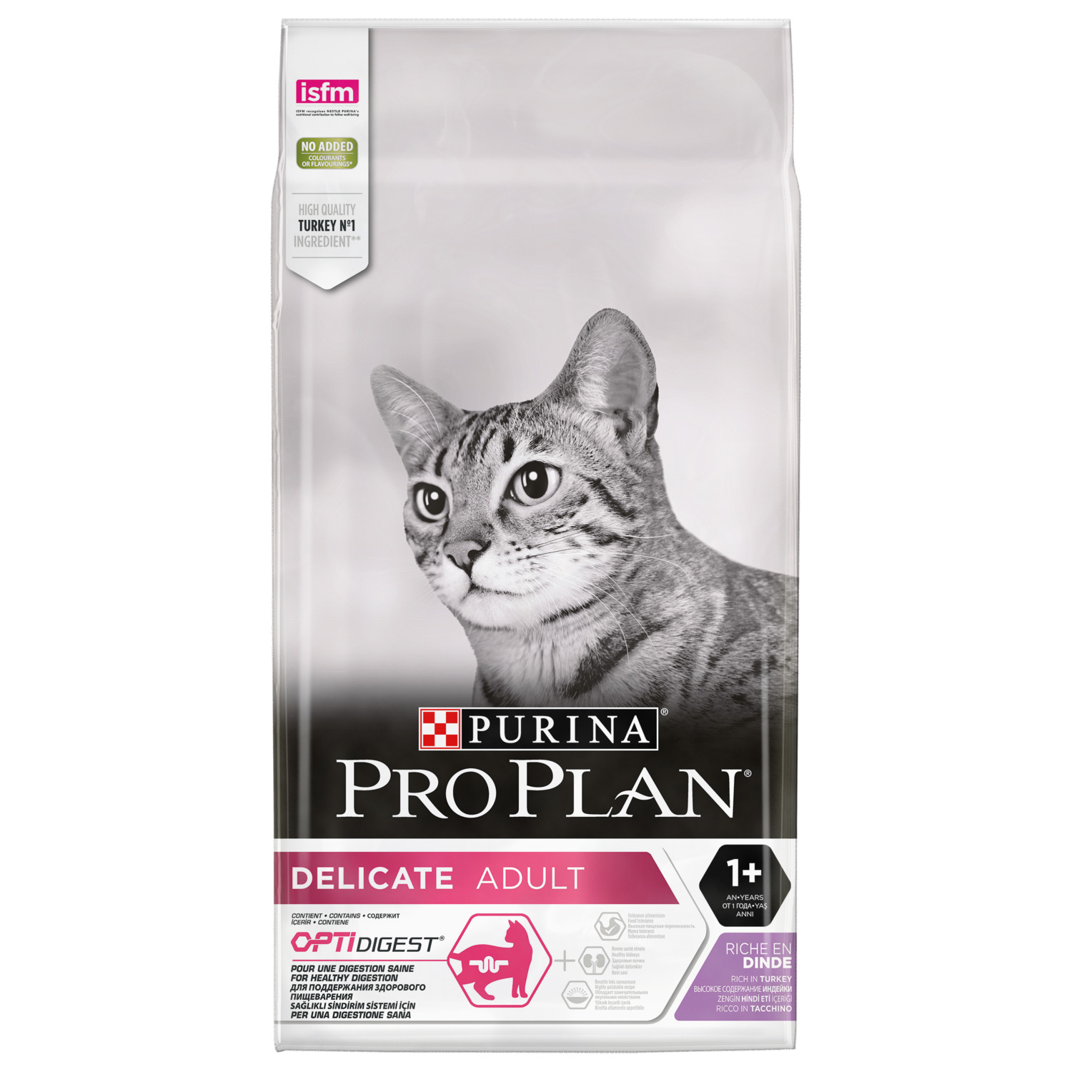 Pro Plan Cat Adult Delicate Kalkoen&Rijst - Kattenvoer - 10 kg