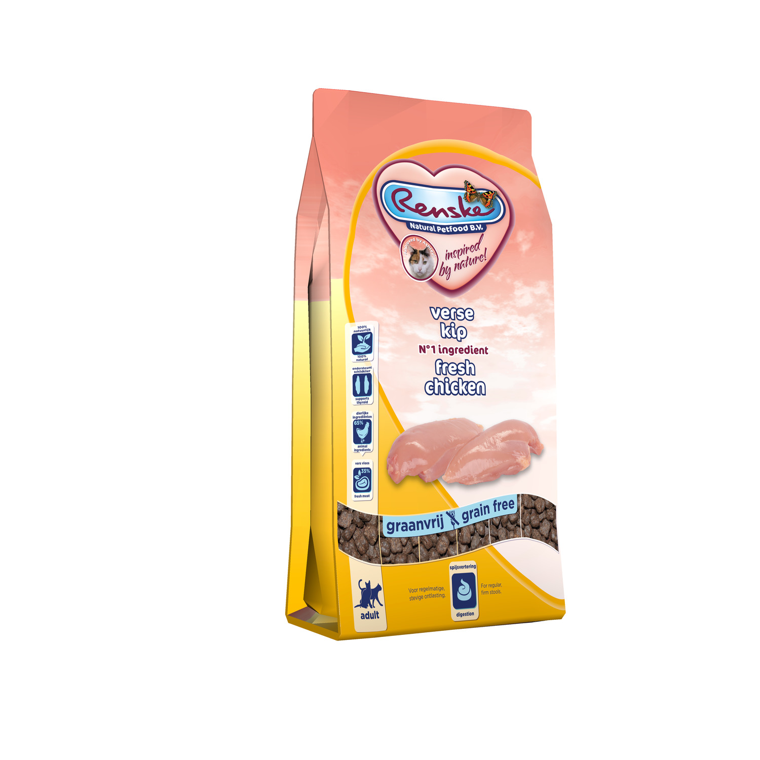 Renske Kat Adult Verse Kip - Kattenvoer - 6 kg