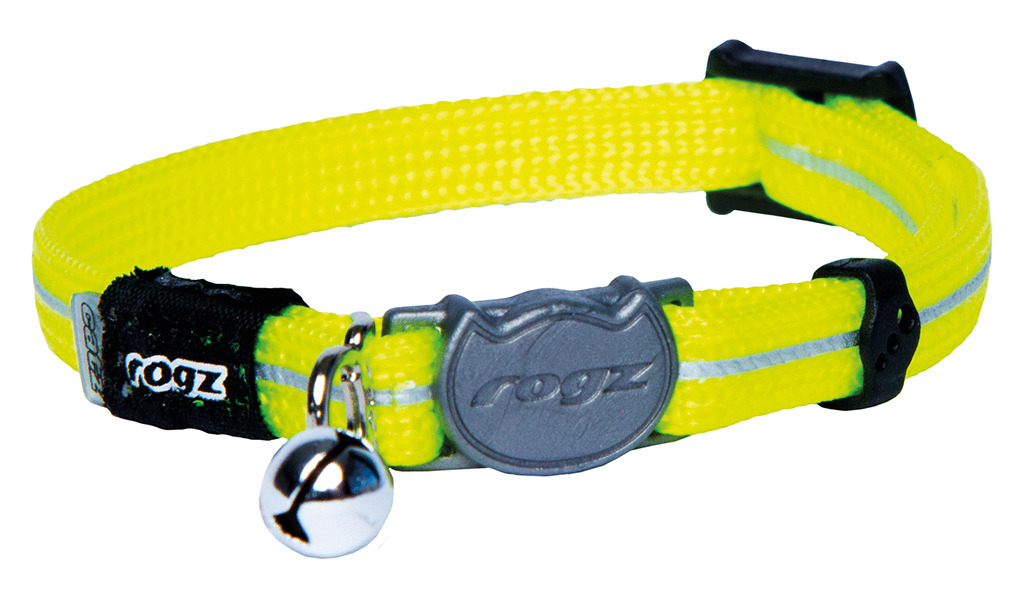 Rogz Alleycat Halsband Dayglo - Kattenhalsband - 4.1x21.1 cm