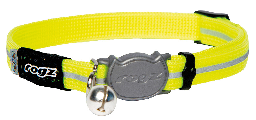 Rogz Alleycat Halsband Dayglo - Kattenhalsband - 4.1x23.6 cm