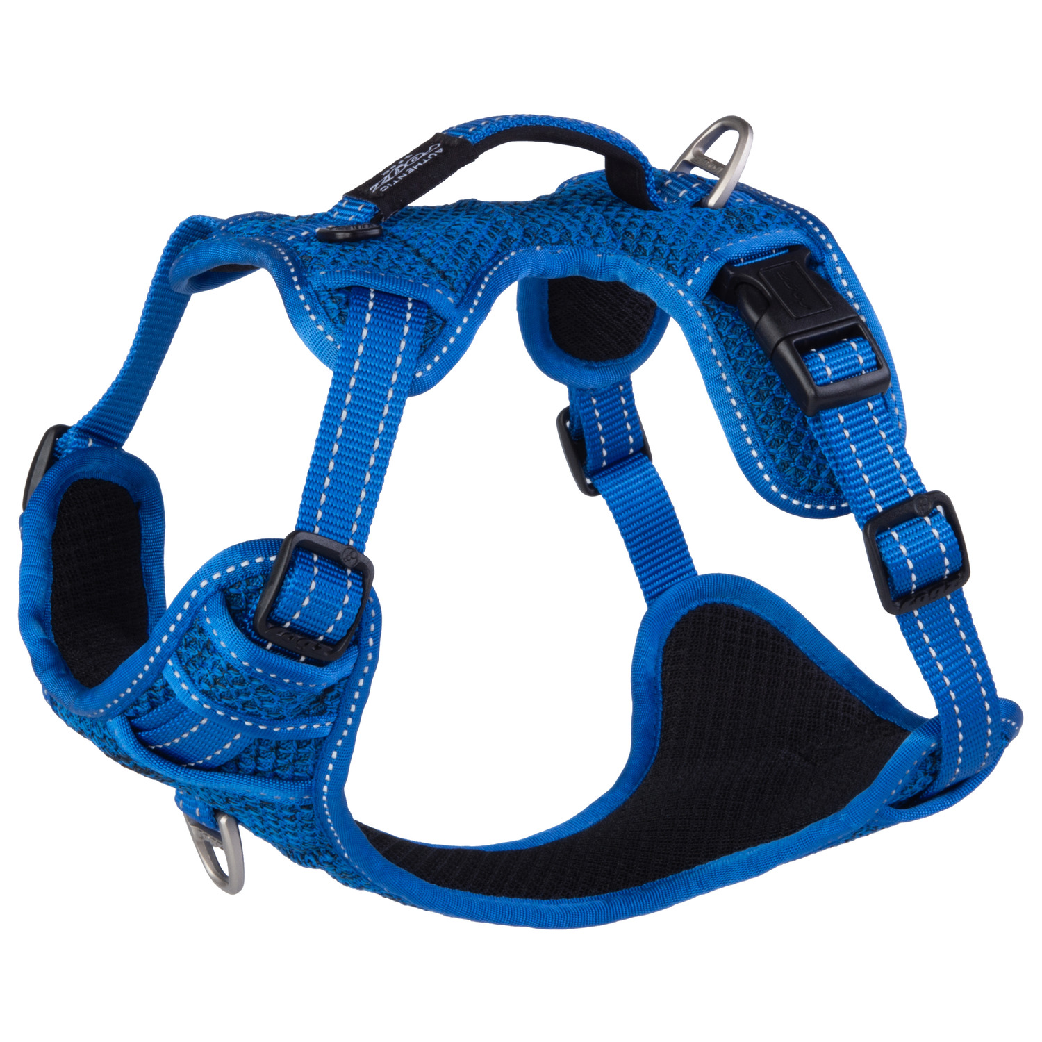Rogz Explore Tuig Gevoerd Blauw - Hondenharnas - 43-59 cm