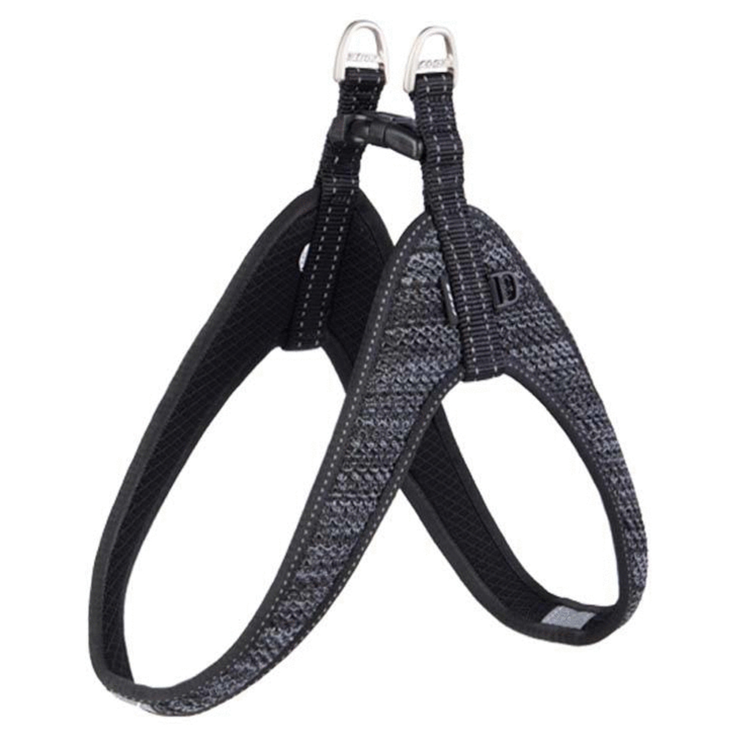 Rogz Fast Fit Tuig Zwart - Hondenharnas - 58 cm