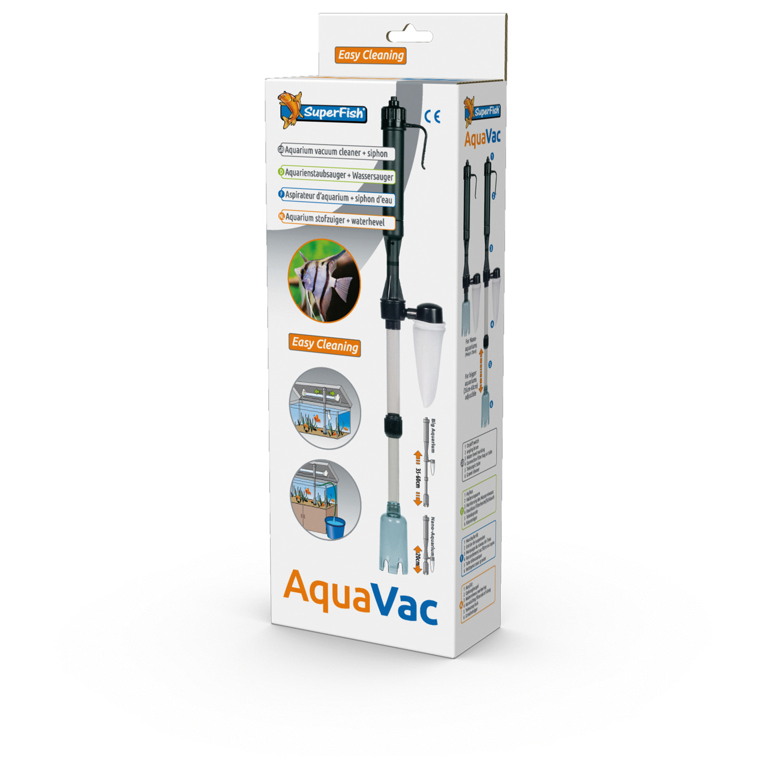 Superfish Aquavac - Aquarium Toebehoren - 11 cm Grijs