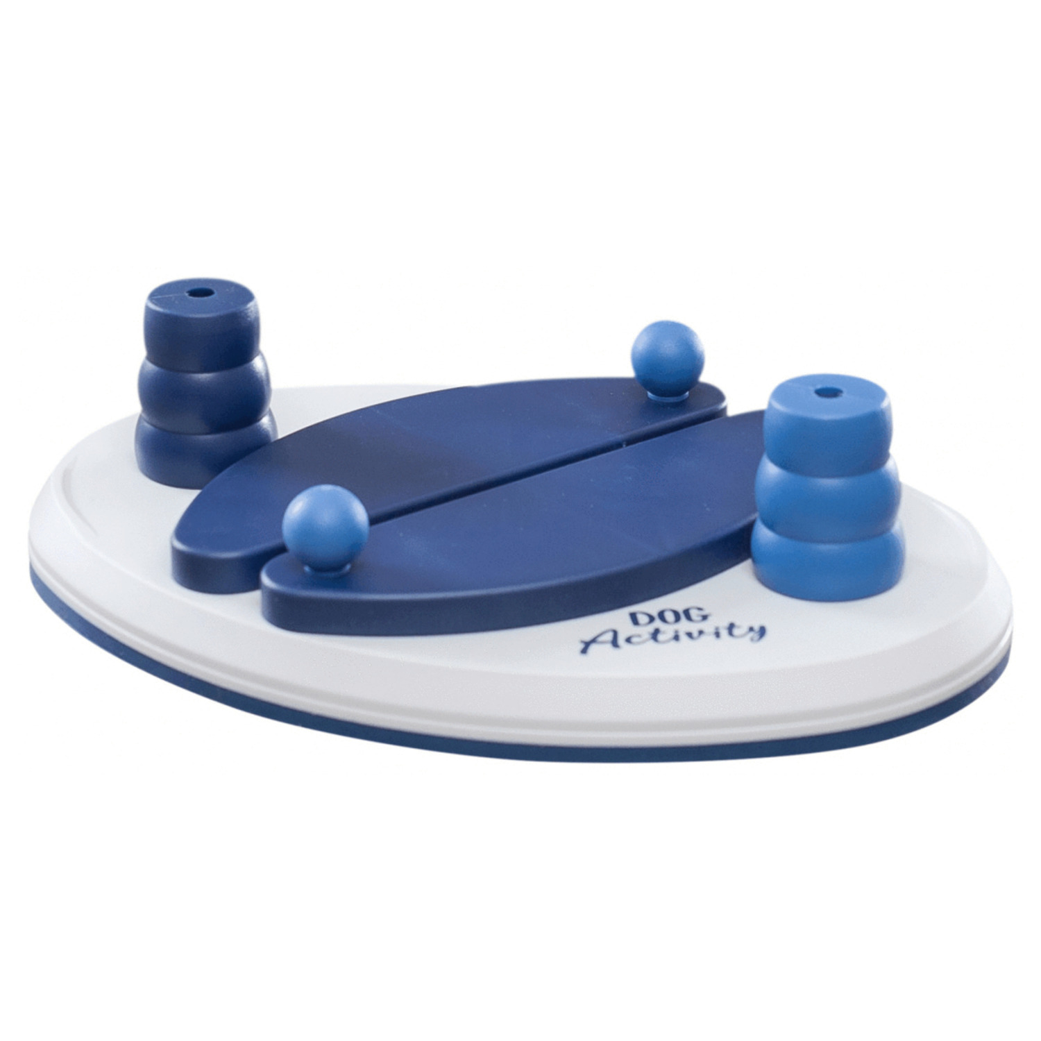 Trixie Dog Activity Push Away Denkspel - Hondenspeelgoed - Donkerblauw Wit