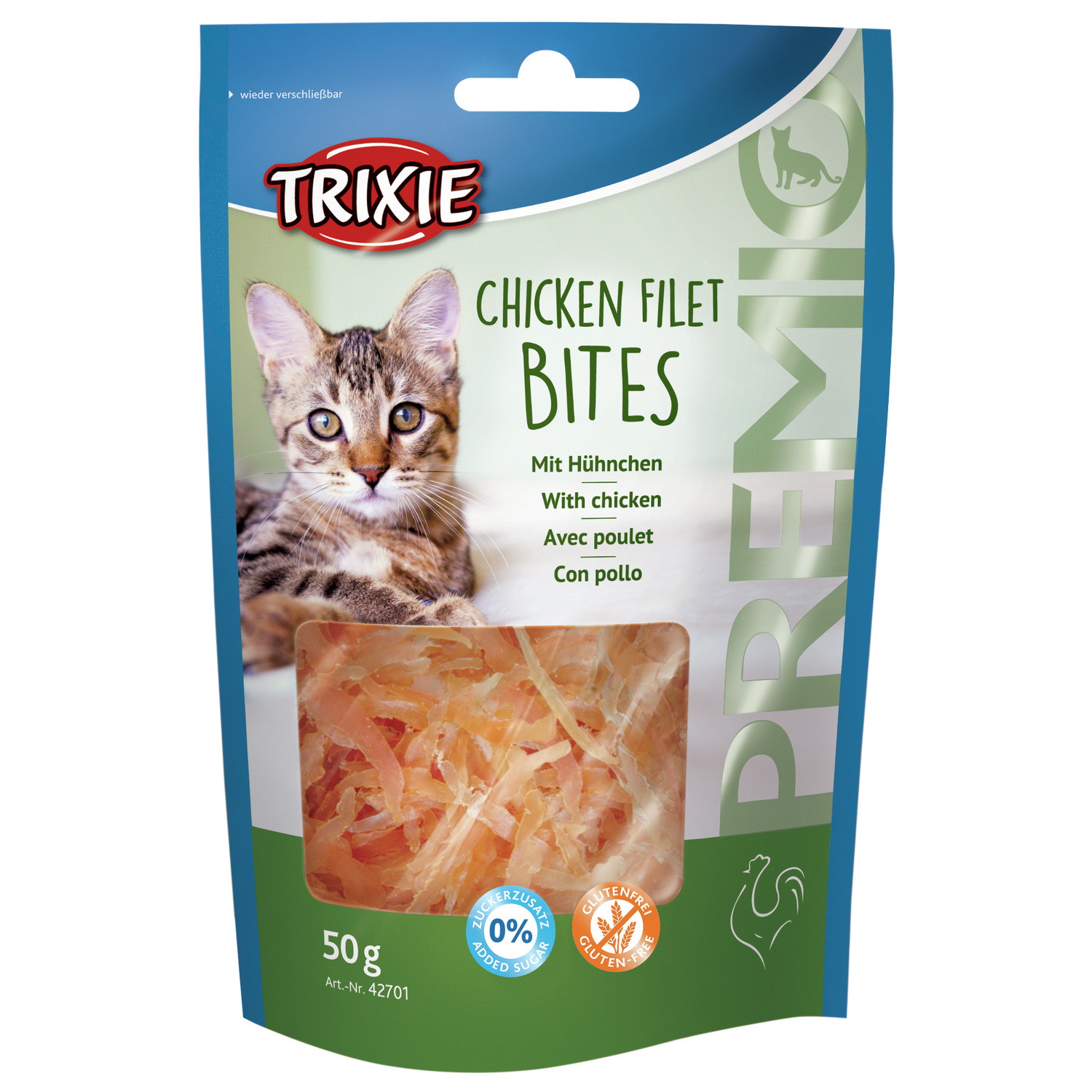 Trixie Premio Hapjes 50 g - Kattensnack - Kipfilet