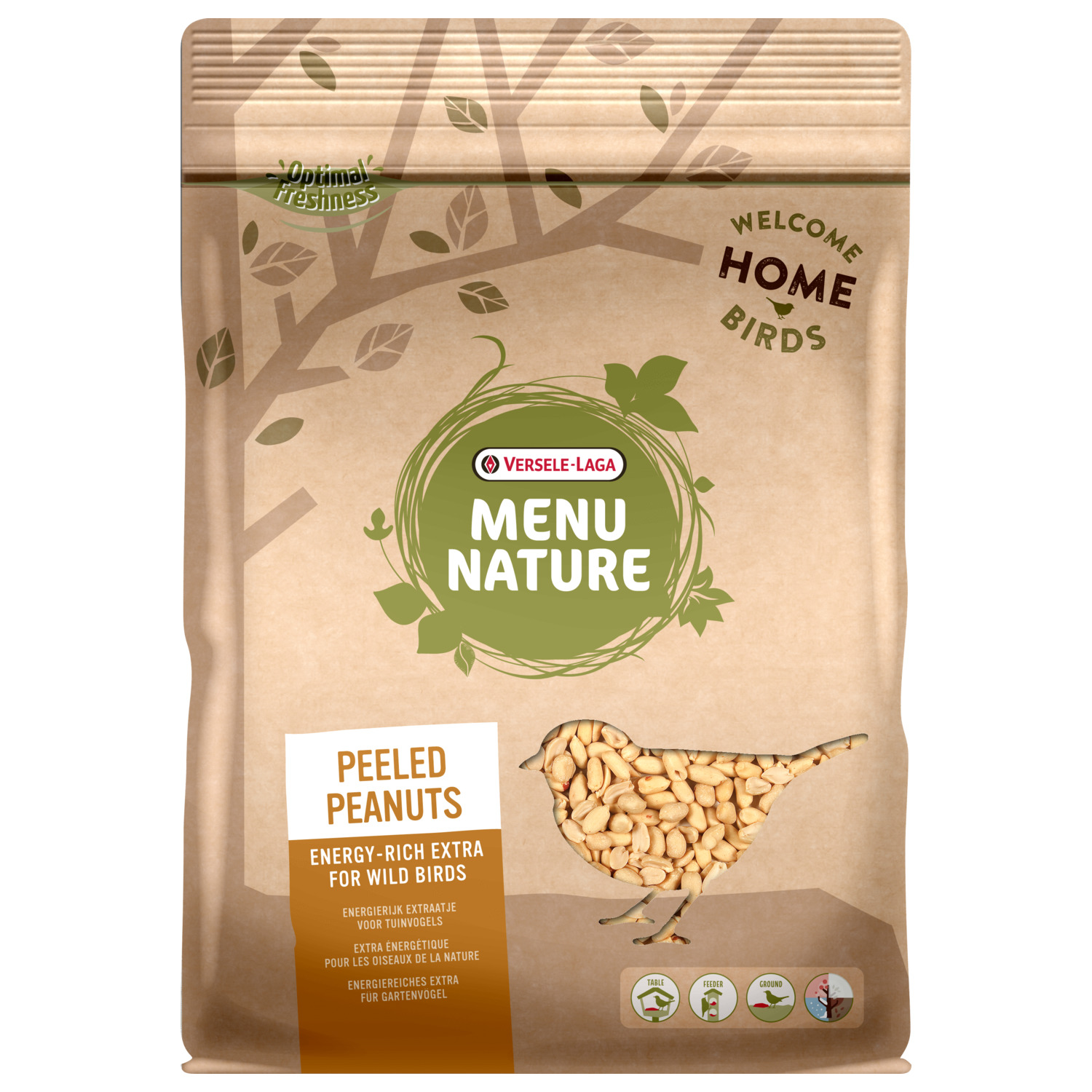 Versele-Laga Menu Nature Geblancheerde Pinda's - Voer - 1 kg