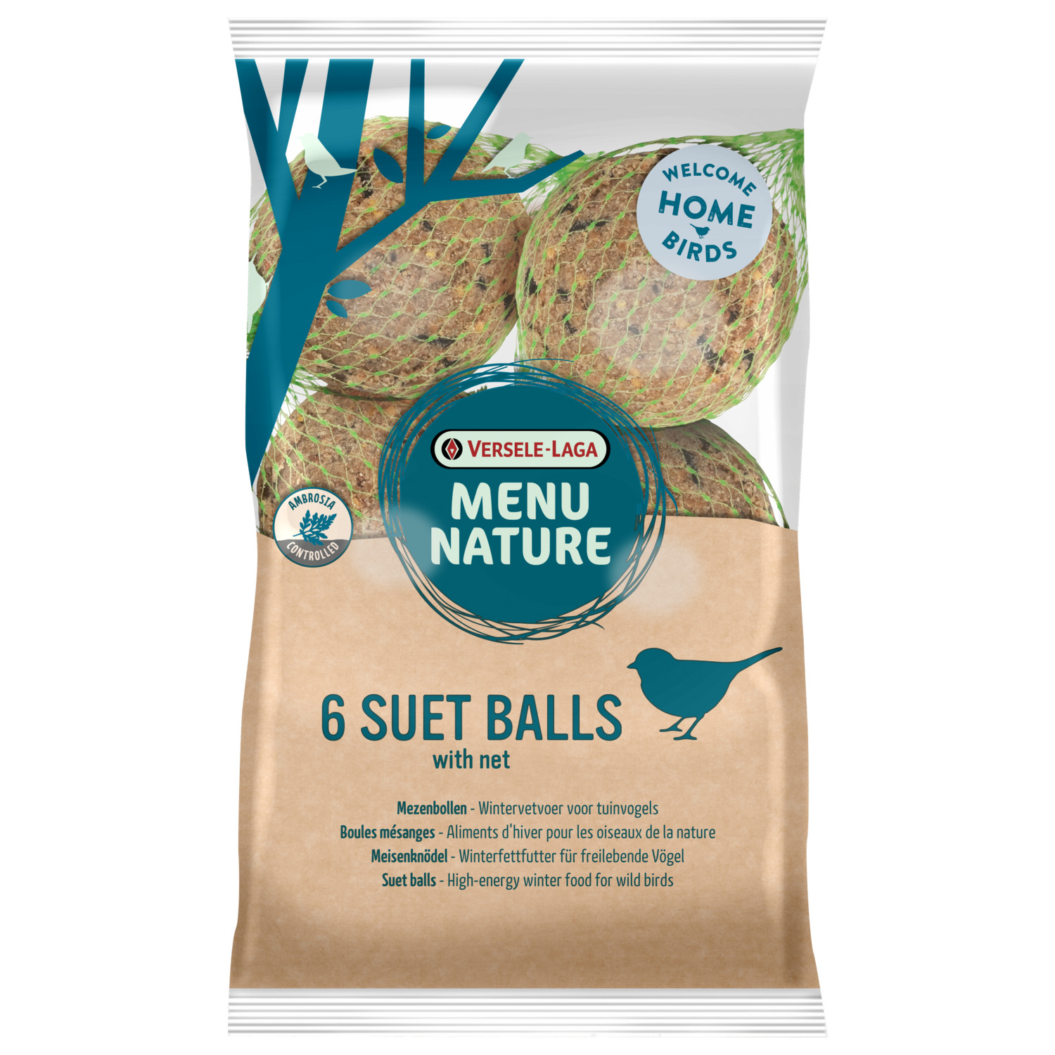 Versele-Laga Menu Nature Mezenbollen 6 Stuks - Voer - 540 g