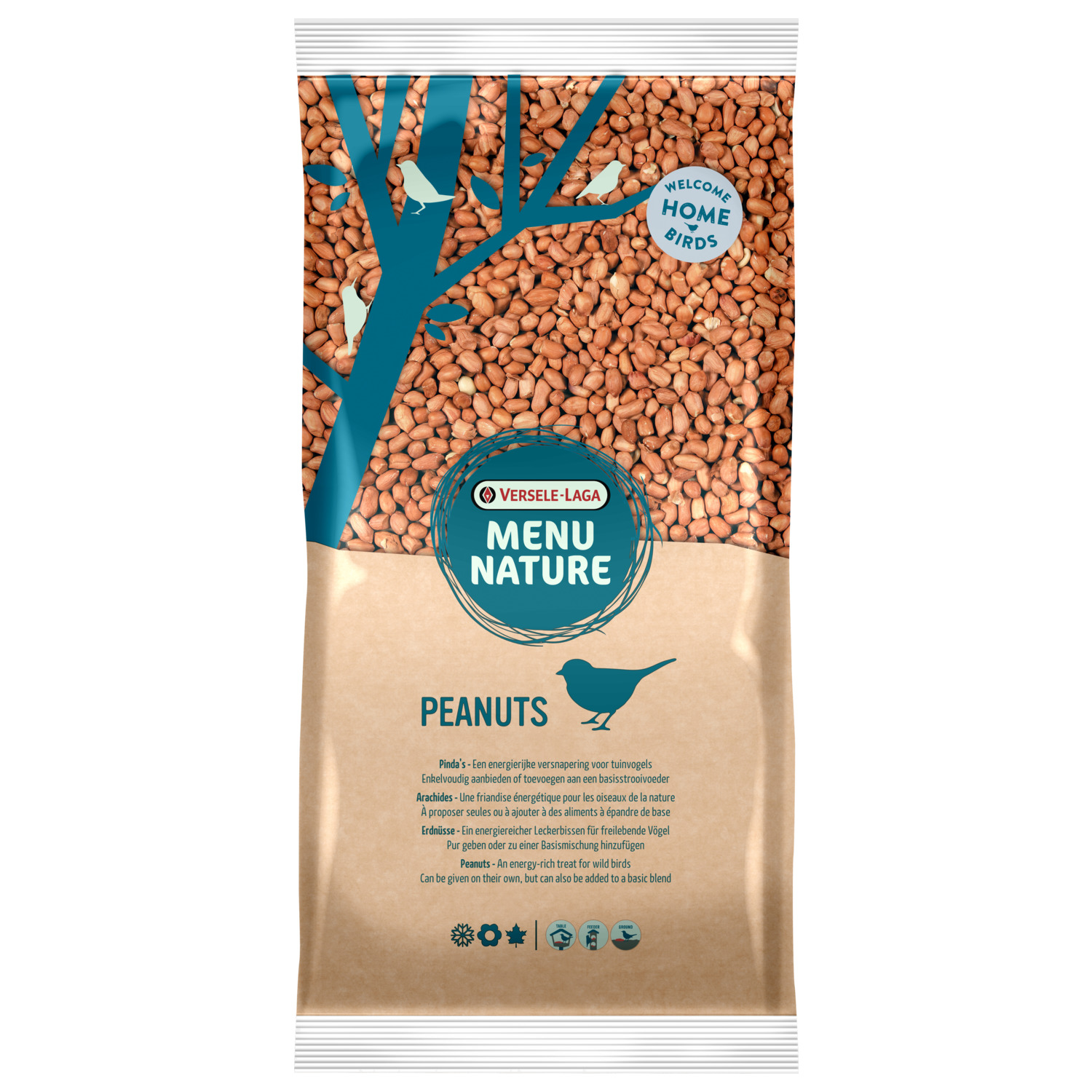 Versele-Laga Menu Nature Pinda's - Voer - 2 kg