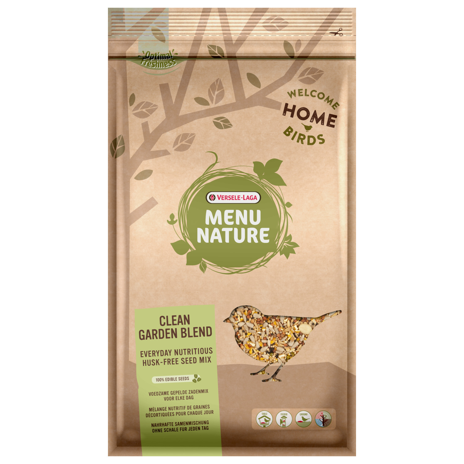 Versele-Laga Menu Nature Strooivoer Zomer Clean Garden Blend - Voer - 2.5 kg