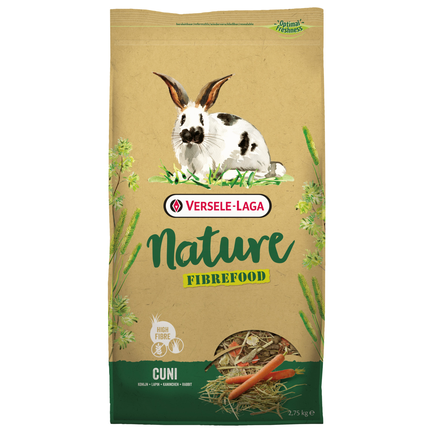 Versele-Laga Nature Cuni Fibrefood - Konijnenvoer - 2.75 kg