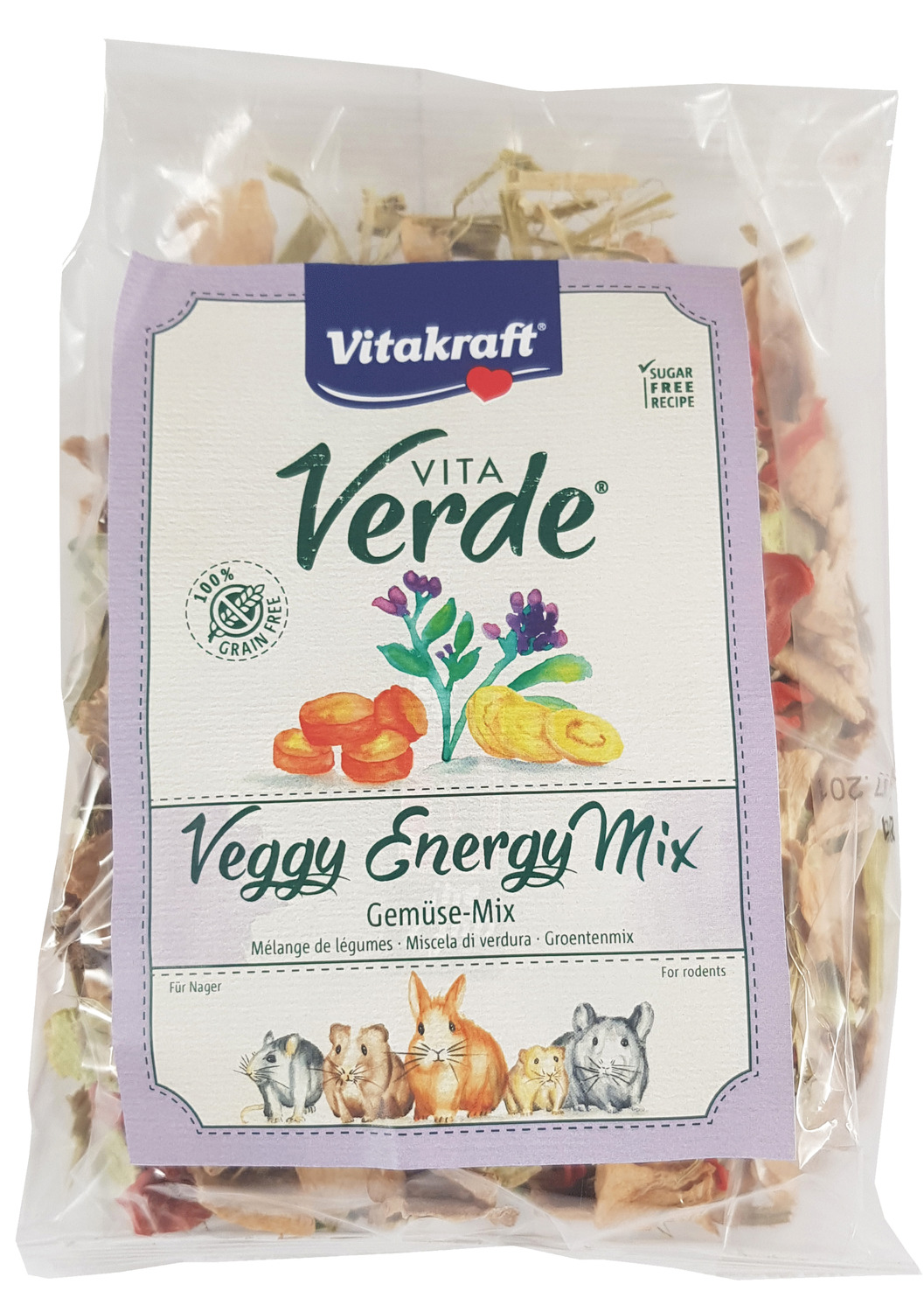 Vitakraft Vita Verde Nature Flakes - Knaagdiersnack - Groente 400 g