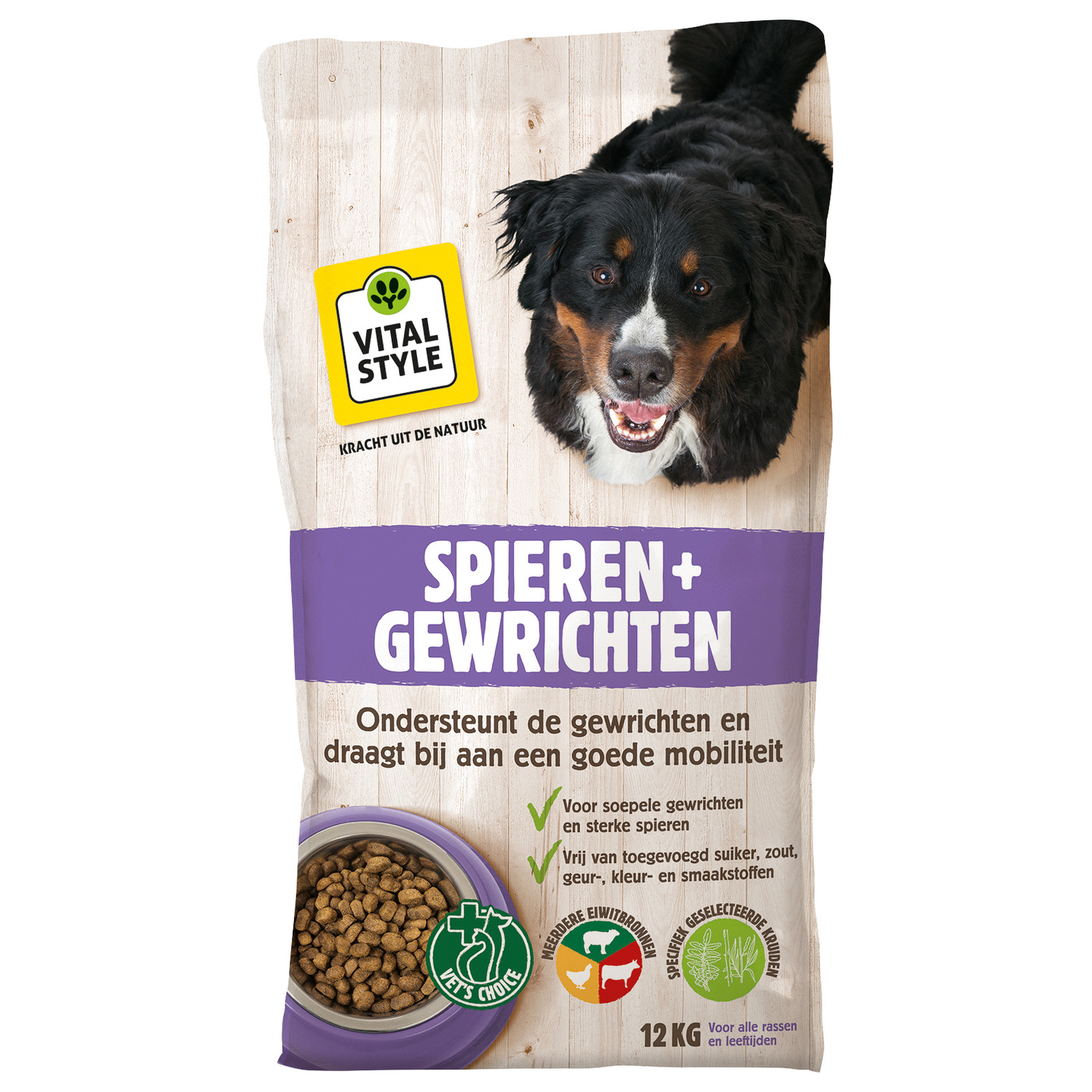Vitalstyle Spieren + Gewrichten - Hondenvoer - 12 kg