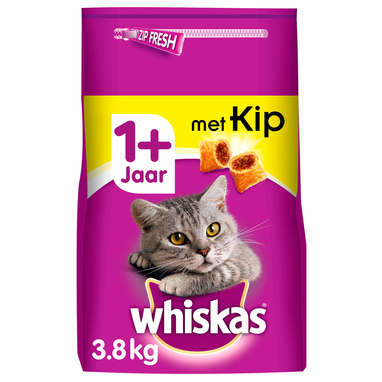 Whiskas Brokjes Adult Kip - Kattenvoer - 3.8 kg
