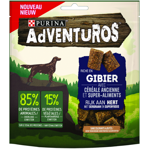 Adventuros Venision - Hondensnacks - Hert 90 g