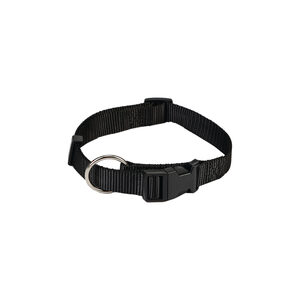 Beeztees Halsband Hond - Zwart - Nylon - 35-55 cm x 20 mm