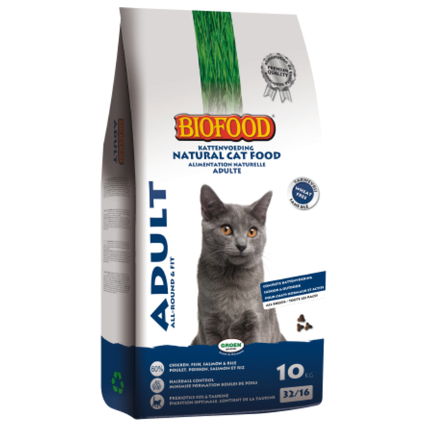 Biofood Ncf Adult - Fit - Kattenvoer - Kip Vis Zalm 10 kg