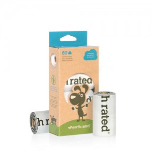 Earth Rated PoopBags 100% Plasticvrij - 60 stuks