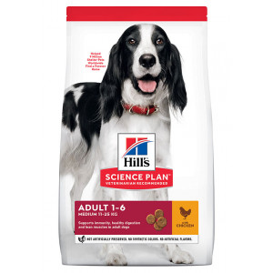 Hill's Adult Medium met kip hondenvoer 2 x 14 kg