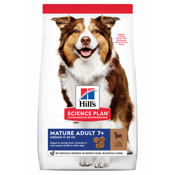 Hill's Canine Mature Adult Medium - Hondenvoer - Lam Rijst 2.5 kg