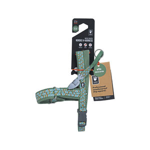 Hurtta Razzle Dazzle H-Harness - Hedge - 55/65 cm