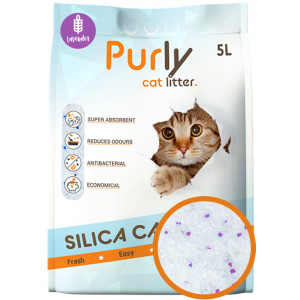 Purly silica kattenbakvulling Lavender 5 liter (2