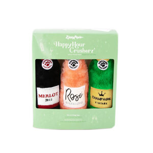 ZippyPaws - Happy Hour Crusherz - Wine Three Pack - 23 x 28 x 7